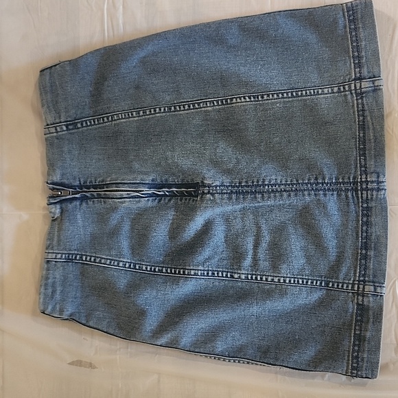 Free People Classic Blue Mini Skirt - Picture 9 of 12